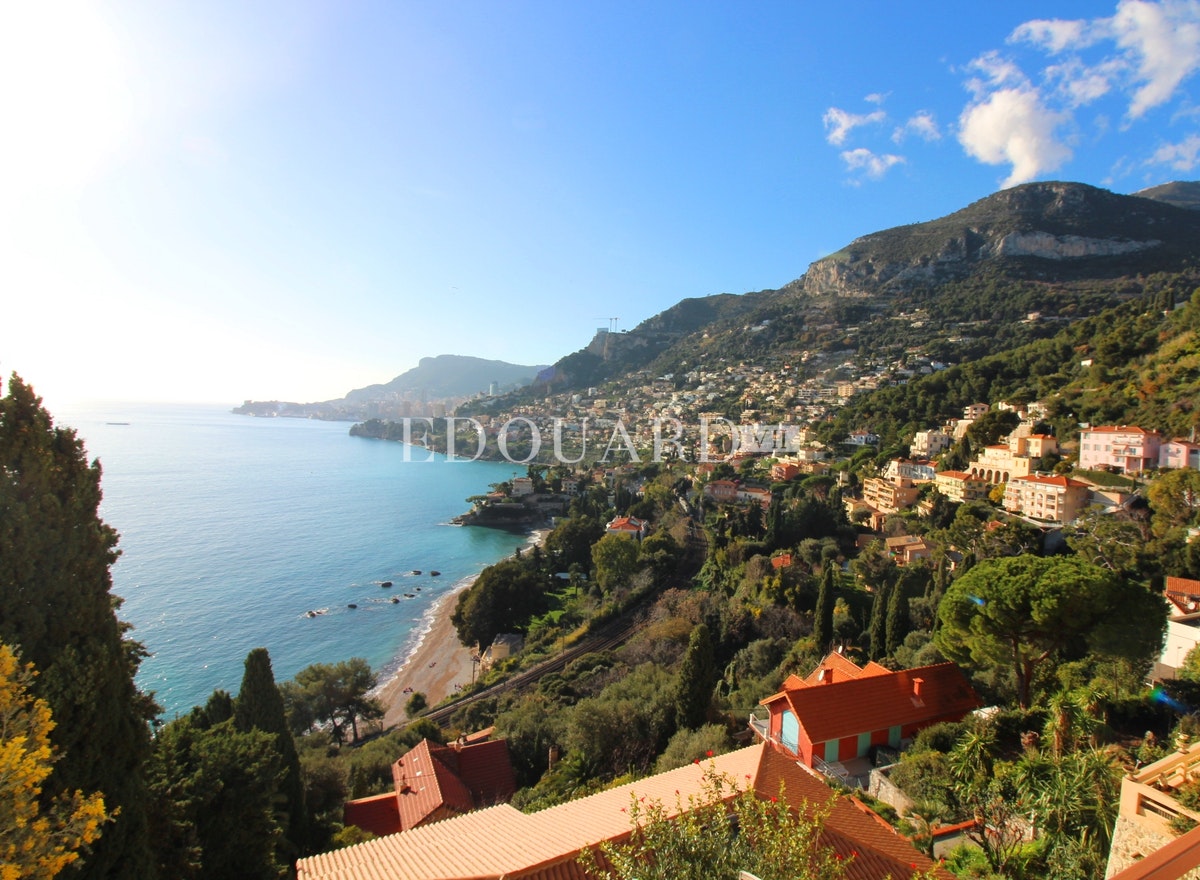 Villa France | With Garage, Two Cellars, Large Terrace And A Breathtaking Panoramic Sea View Up To The Principality Of Monaco. Sole Agency<span>In Roquebrune-Cap-Martin