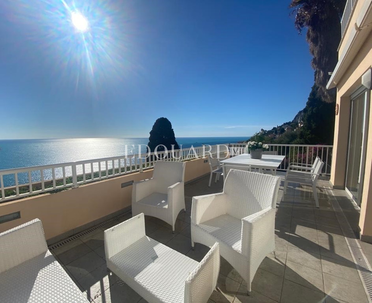 French Riviera Property | Two Bedroom Apartment With Terrace, Spactacular Solarium, Great Garden And A Magnificent Sea View, In A Recent Building With Swimming Pool<span>In Roquebrune-Cap-Martin