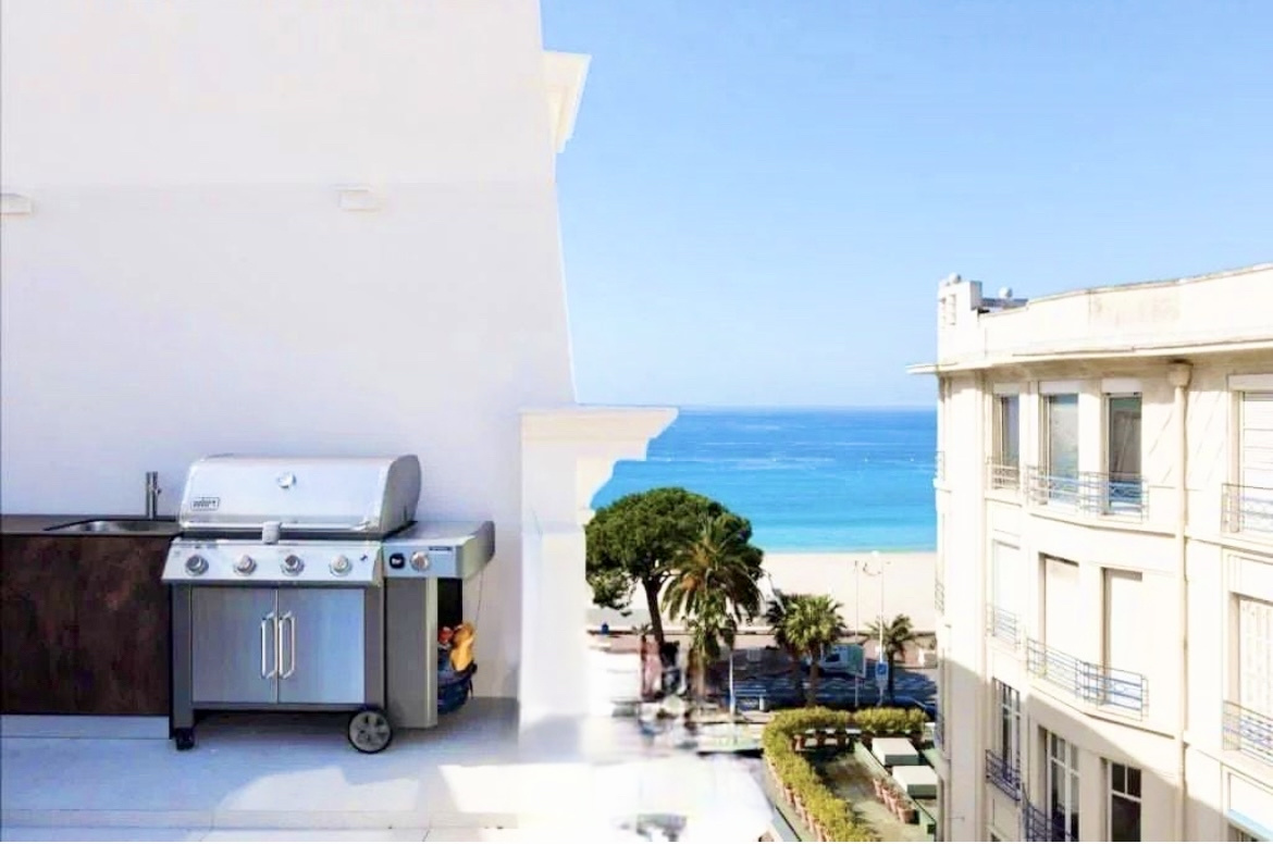 Cannes Centre Banane Penthouse T3 De 71M2 Terrasse 35M2 Vue Mer Parking<span>À CANNES