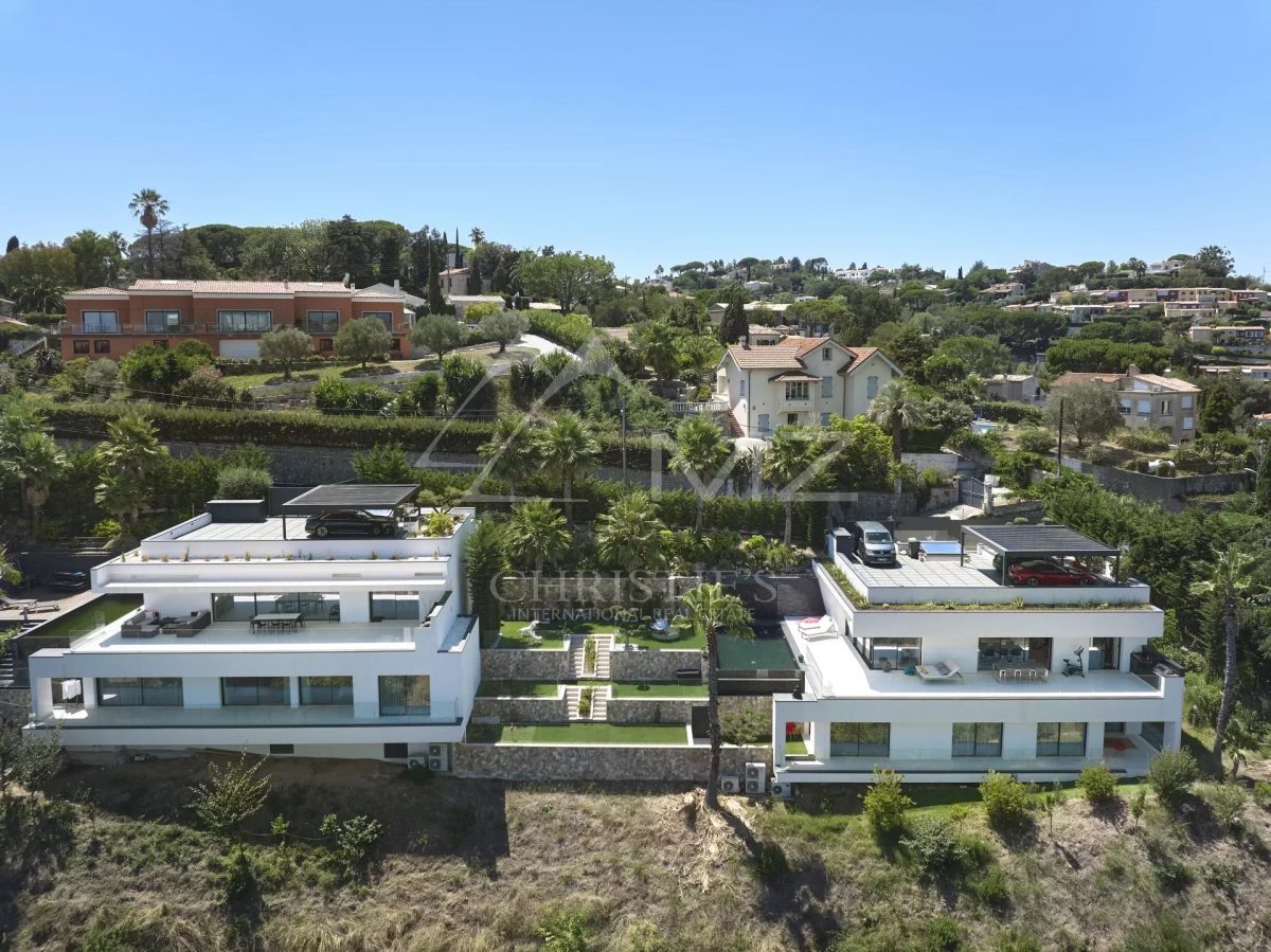 Super Cannes – Villa D’Architecte Récente – Vue Mer Panoramique<span>À Vallauris