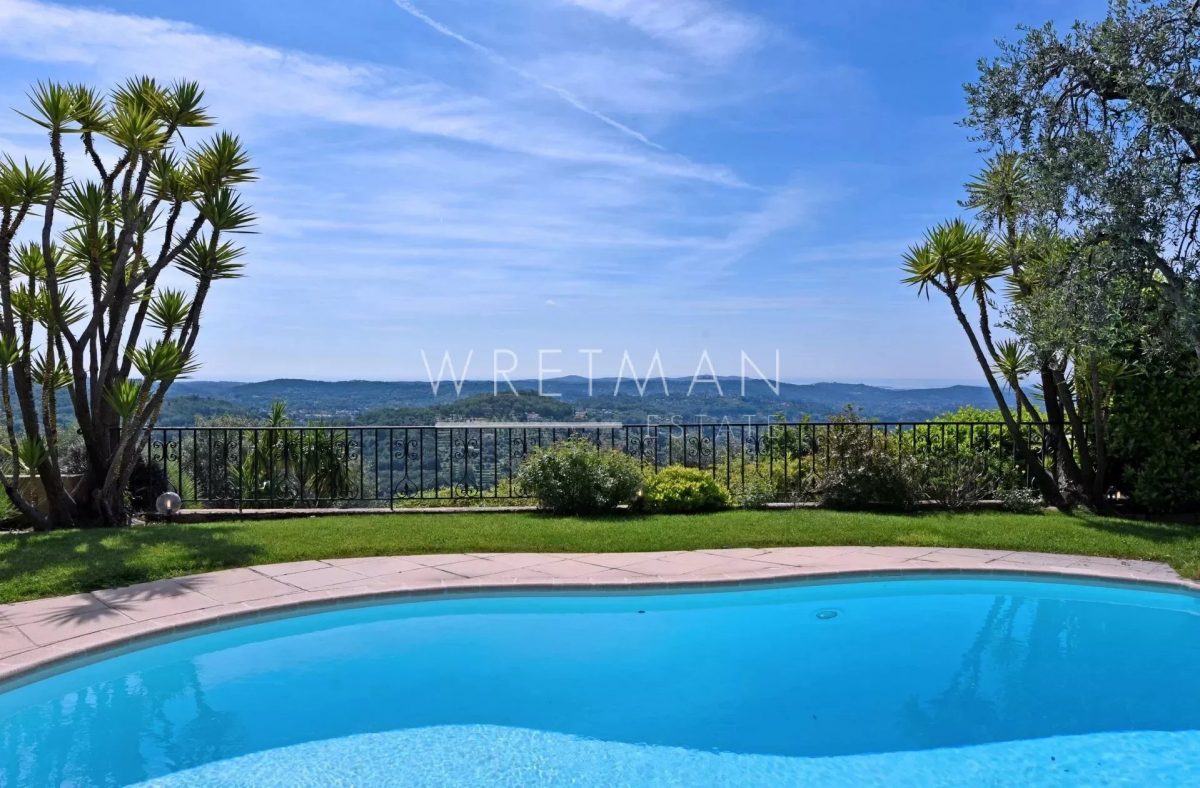 Villa Calme Absolu Avec Piscine Et Vue Mer Panoramique - Grasse<span>À Grasse
