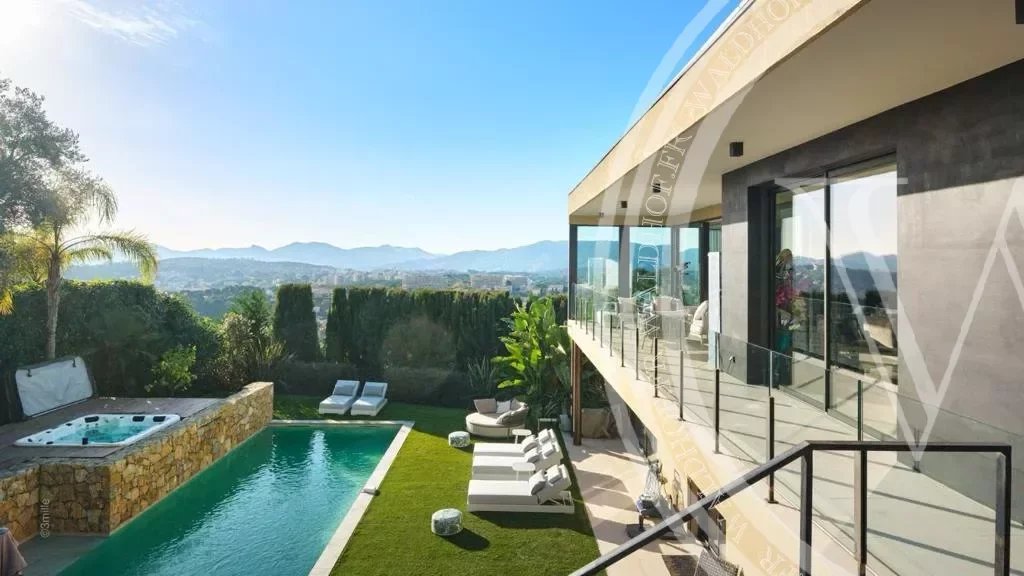 Splendid Villa Contemporaine Sur Les Hauteurs De Cannes Vue Mer<span>À CANNES