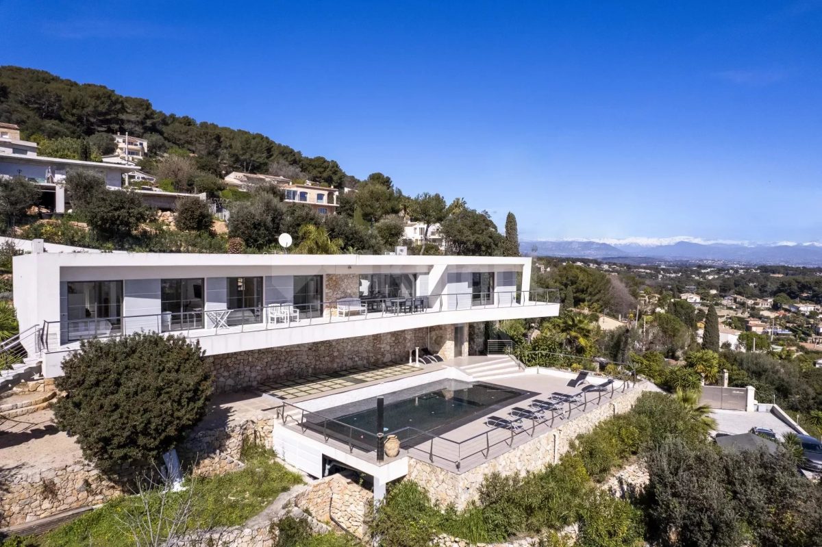 Proche Cannes - Superbe Villa Californienne Avec Vue Mer Panoramique<span>À Vallauris