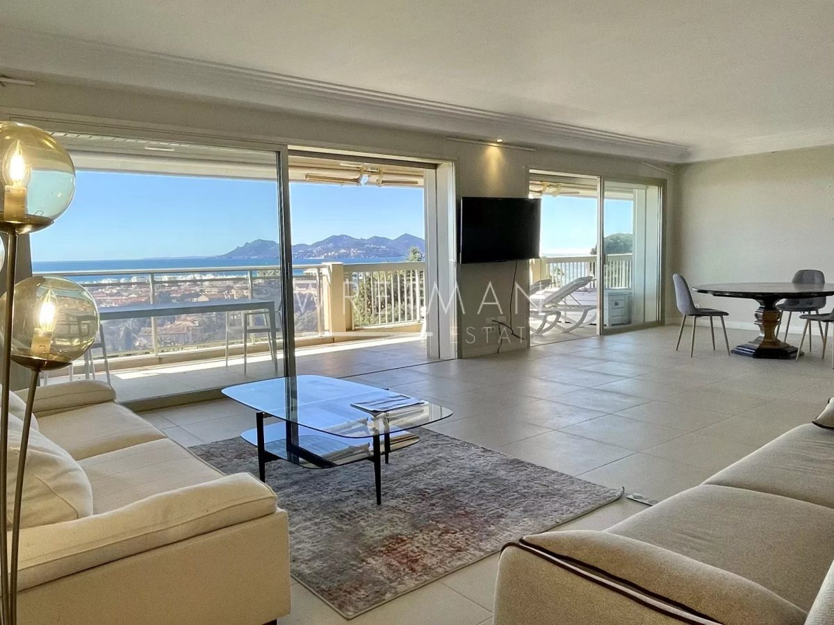 Dernier Etage : Superbe Appartement Avec Vue Mer Panoramique - Cannes Californie<span>À CANNES