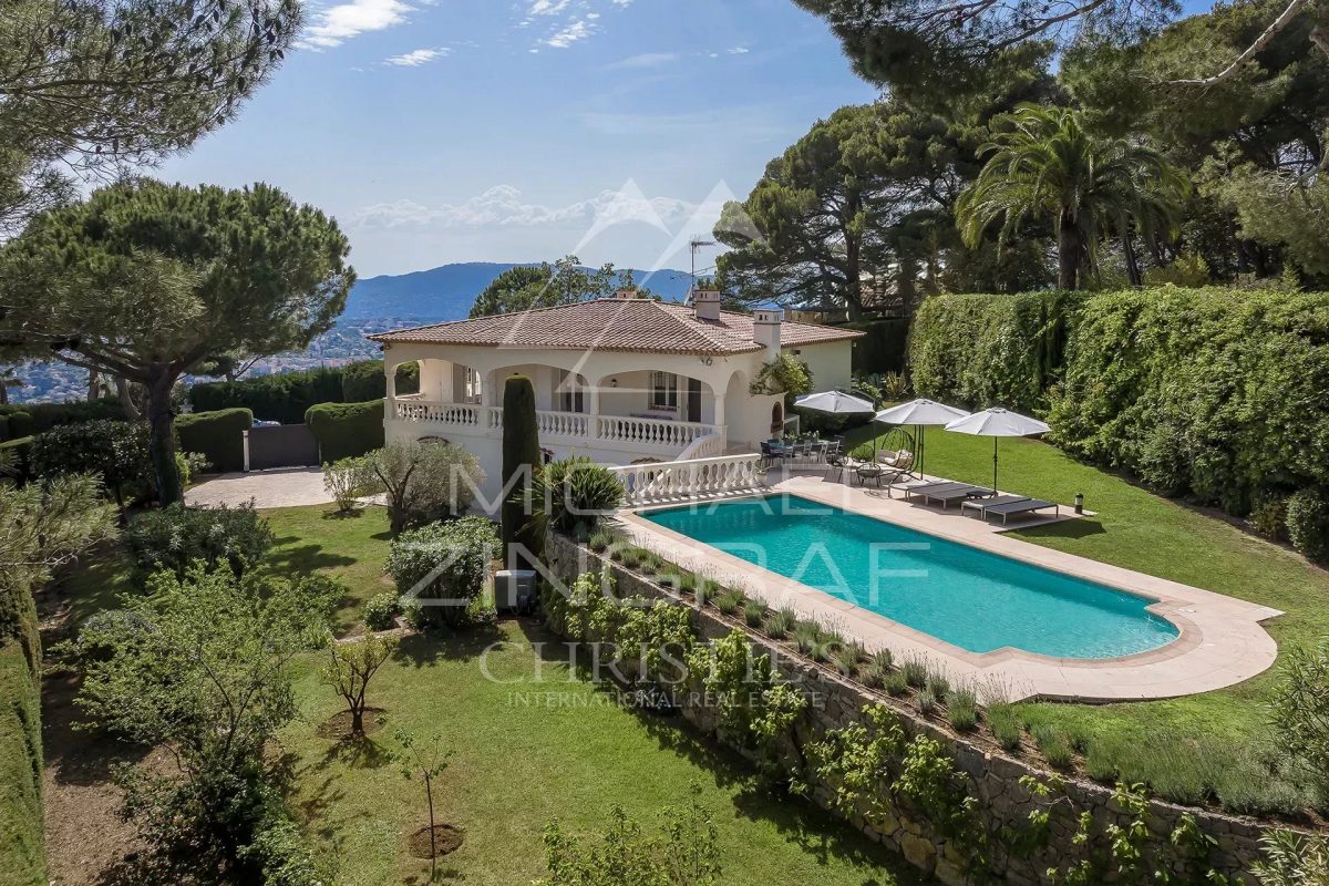 Hauteurs De Cannes - Villa De Charme - Vue Mer Panoramique<span>À Vallauris