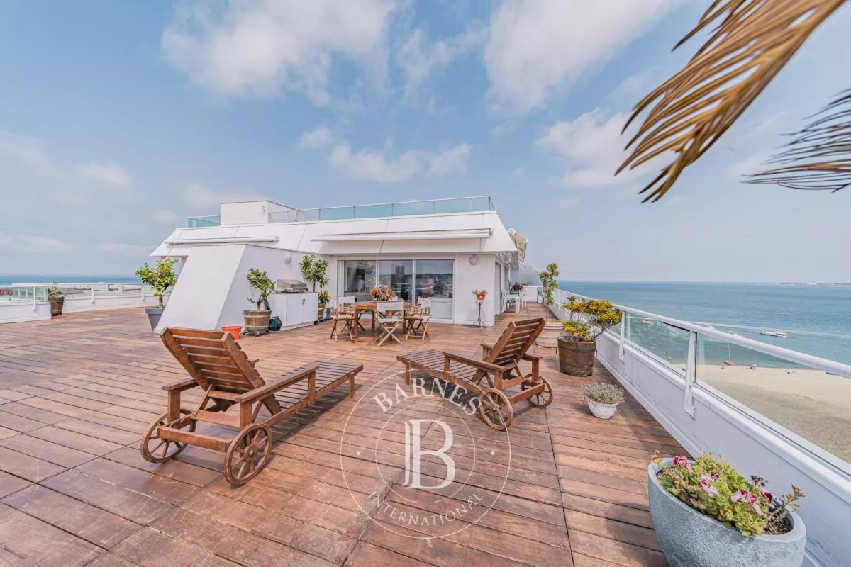 Appartement En Dernier Étage Et En Première Ligne, Vue Panoramique Sur Le Bassin<span>À Arcachon