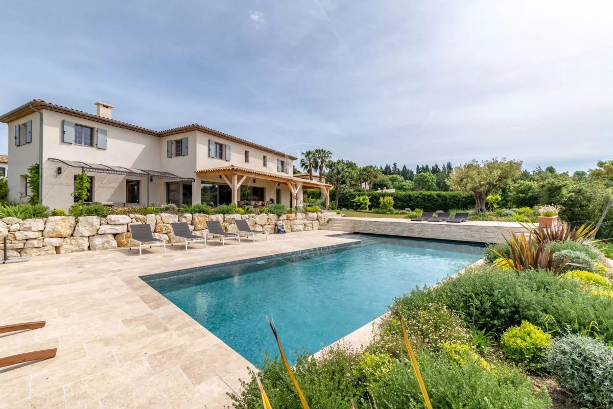 Roquefort-Les-Pins - Vue Panoramique Mer Et Collines - Magnifique Villa Familiale Neuve<span>À Roquefort-les-Pins