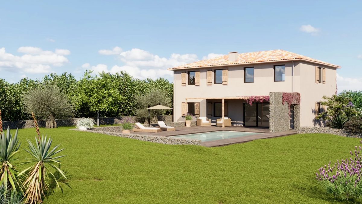 A Pied Du Village De Valbonne - Projet Pour Une Villa De 190 M2 Avec Piscine<span>À Valbonne