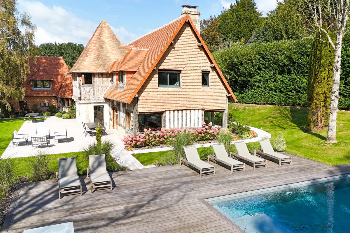 Hauteurs De Trouville - Domaine Résidentiel - Propriété Familiale 6 Chambres - Jardin 3629 M2 Avec Piscine Chauffée<span>À Deauville