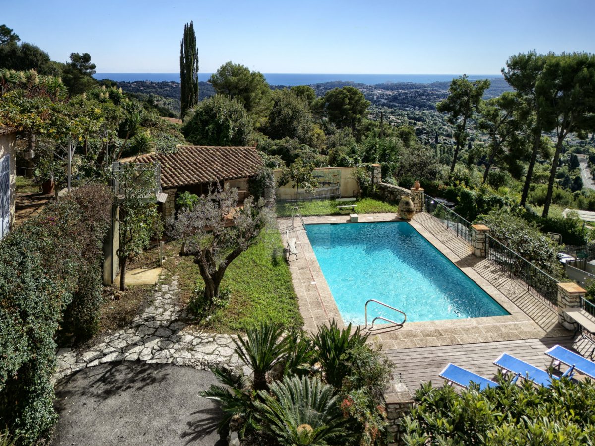 Charmante Bastide Vue Mer Au Calme Absolu<span>À st paul de vence