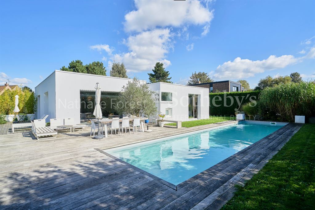 Exclusivite Villeneuve D'ascq, Magnifique Maison Cubique 4 Chambres Jardin Garage Piscine<span>À VILLENEUVE D ASCQ