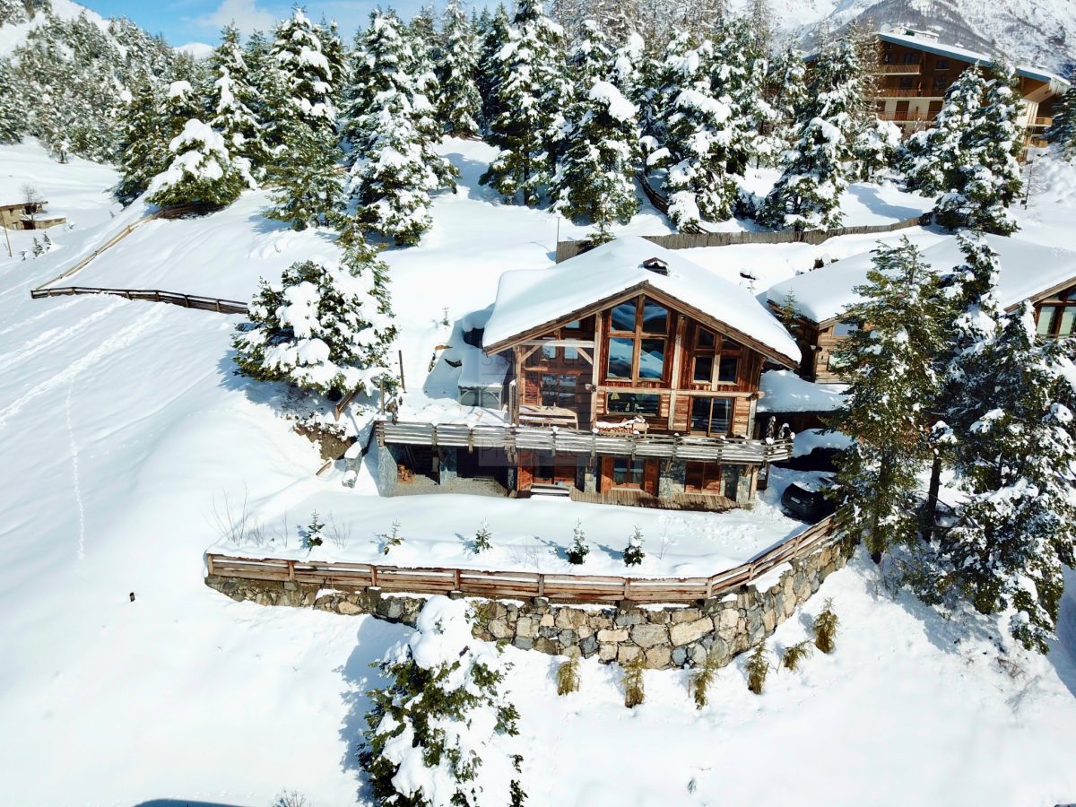 Magnifique Chalet En Bois Vue Panoramique Plein Sud Sans Vis-A-Vis<span>À Auron